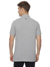 Monte Carlo Men's Light Grey Melange Plain Polo T-Shirt | Premium Half Sleeve Cotton Polo