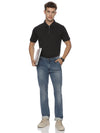 Monte Carlo Men's Charcoal Grey Zipper Polo T-Shirt | Premium Half Sleeve Cotton Zip Neck Polo