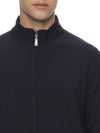 Monte Carlo Men's Bonded Navy Blue Fleece Jacket | Full Zip High Neck Winter Jacket
