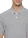 Monte Carlo Men's Light Grey Melange Plain Polo T-Shirt | Premium Half Sleeve Cotton Polo
