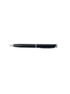 Black Steel Twist Ballpoint Pen with Silver Clip