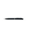 Black Steel Twist Ballpoint Pen with Silver Clip