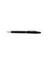 Black & Steel Stylus Ballpoint Pen with Rubber Tip