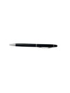 Black & Steel Stylus Ballpoint Pen with Rubber Tip
