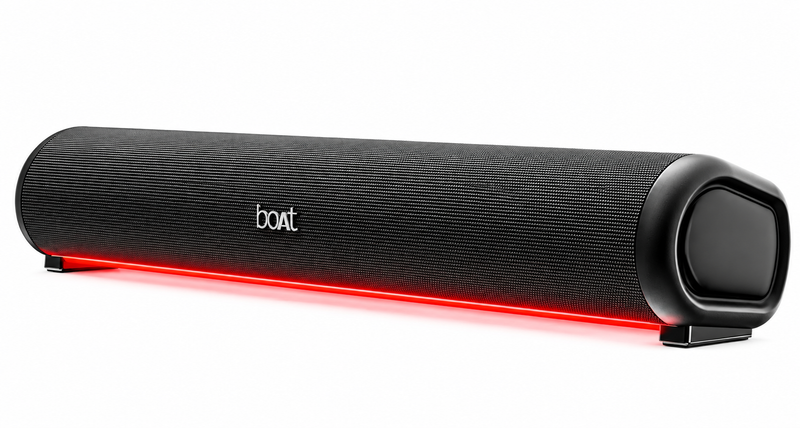 boAt Aavante Bar 950 Bluetooth Soundbar w/ 40W Signature Sound,RGB,Dual Passive Radiators, Up to 7 hrs Playback, Free Music Streaming on JioSaavn, Bluetooth Sound Bar, Soundbar Speaker (Premium Black)