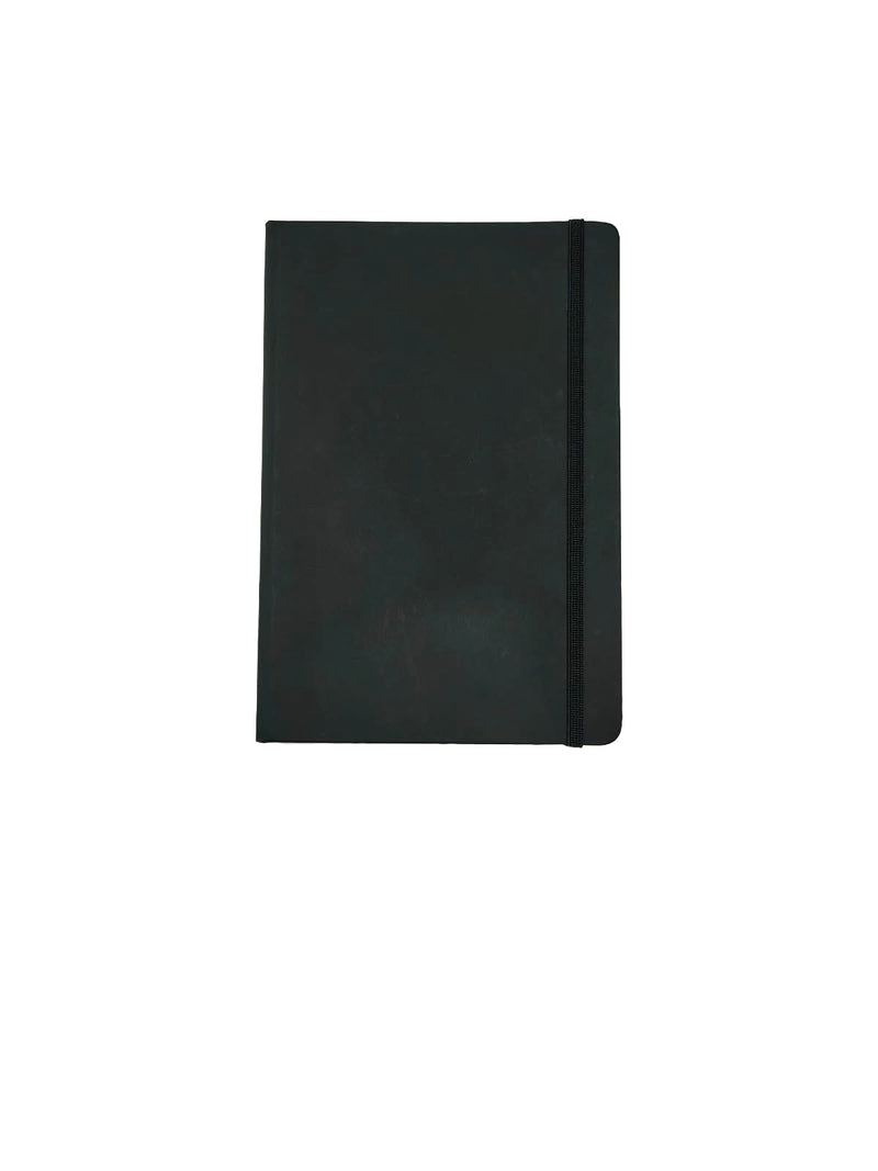 Executive Black Hard-Bound Diary with Elastic Band Customize