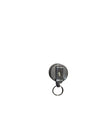 Retractable Badge Reel with Key Ring | Round ID Card Holder | Extendable Pull Reel