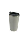 White Stainless Steel Travel Coffee Tumbler with Black Spill-Resistant Lid | Reusable Insulated Cup for Office & Corporate Gifting Customize