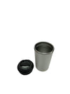 White Stainless Steel Travel Coffee Tumbler with Black Spill-Resistant Lid | Reusable Insulated Cup for Office & Corporate Gifting Customize