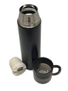 Stainless Steel Thermos Flask with Detachable Cup Lid & Tea Strainer | Travel Bottle | 500ml Customize