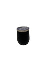 Black Matte Insulated Coffee Mug with Sliding Lid | Double Wall Stainless Steel Desk Mug 350 ml