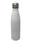 White Stainless Steel Cola Shape Water Bottle | Vacuum Insulated Flask with Steel Cap | 500ml Customize