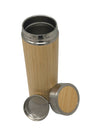 Bamboo Insulated Water Bottle with Stainless Steel Lid | Double Wall Vacuum Flask | 500ml Customize