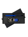 Blue Pen & Keychain Gift Set | 2-Piece Corporate Gift Box