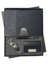 Black Executive Gift Set – Diary, Pen, Keychain & Card Holder | Corporate Gift Box
