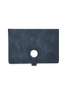 Premium Blue Leatherette Executive Diary Organizer with Metal Button Closure