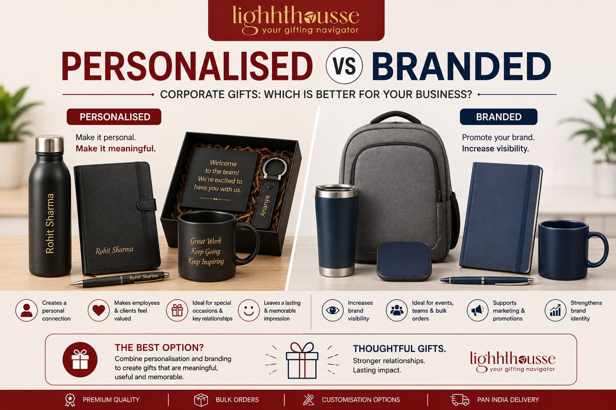 Personalised vs Branded Corporate Gifts: Which Is Better for Your Business?