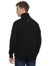 Monte Carlo Men's Black Fleece Jacket | Full Zip High Neck Winter Jacket