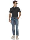 Monte Carlo Men's Charcoal Melange Plain Polo T-Shirt | Premium Half Sleeve Cotton Polo