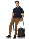 Monte Carlo Men's Navy Blue Zipper Polo T-Shirt | Premium Half Sleeve Zip Neck Polo