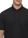 Monte Carlo Men's Dry Fit Black Polo T-Shirt | Premium Performance Half Sleeve Polo