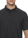 Monte Carlo Men's Dry Fit Polo T-Shirt - Black | Premium Performance Half Sleeve Polo