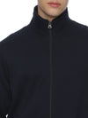 Monte Carlo Men's Navy Blue Fleece Jacket | Full Zip High Neck Winter Jacket
