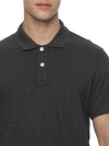Monte Carlo Men's Charcoal Melange Plain Polo T-Shirt | Premium Half Sleeve Cotton Polo