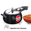 Hawkins 5 Litre Contura Black Pressure Cooker – Hard Anodised Curved Design | Premium Corporate Gift