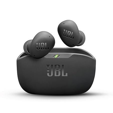 JBL Wave Buds 2 Ear Buds Wireless BluetoothV5.3, Active Noise Cancellation Earbuds,Multi Connect, App for Customized Extra Bass Eq, Relax Mode,Speed Charge, 40H Playback, Fast Pair, 4 Mics,IP54(Black)