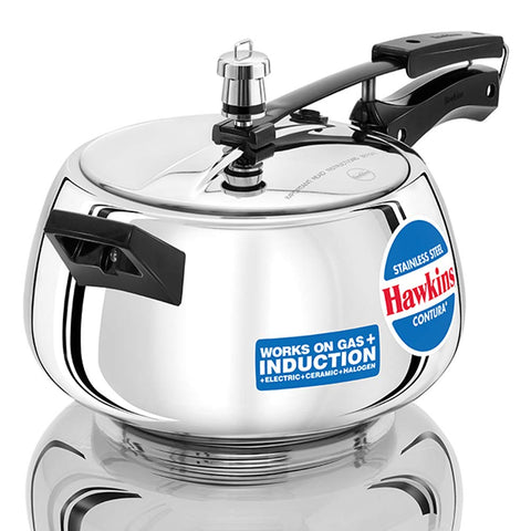 Hawkins 5 Litre Contura Pressure Cooker – Ergonomic Curved Design | Premium Corporate Kitchen Gift