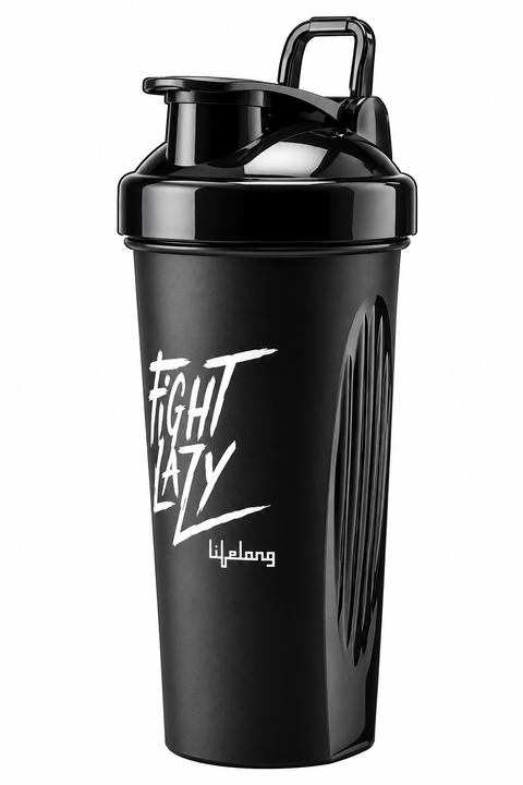 Lifelong Protein Shaker Bottle | Leak-Resistant Gym Shaker with Mixing Ball & Flip-Top Lid