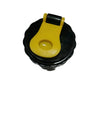 Black Sports Shaker Bottle with Yellow Lid | Gym & Fitness Water Bottle Customize