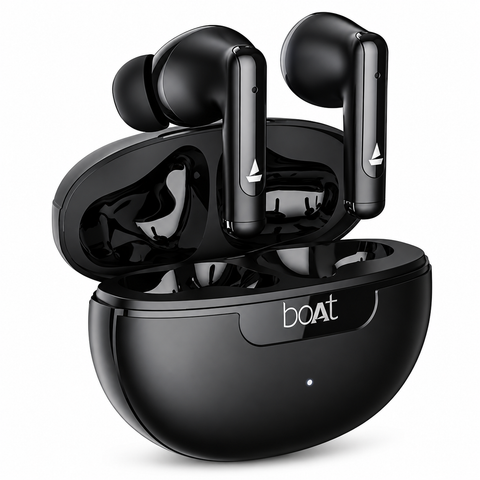 boAt Airdopes 161 ANC Elite Black – True Wireless Earbuds with Active Noise Cancellation