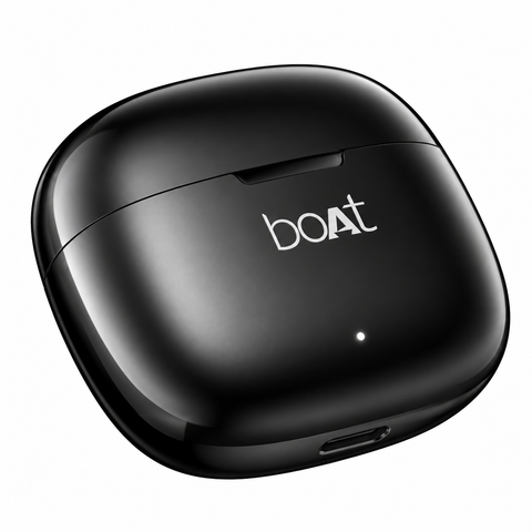 boAt Airdopes Pulse Shadow Black Wireless Earbuds with Charging Case, Bluetooth Connectivity, Stylish Black Design & Portable TWS Earphones
