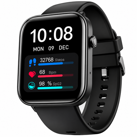 boAt Wave Astra 3 Active Black Smartwatch with Fitness Tracking, Heart Rate Monitoring and Stylish HD Display