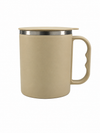 Beige Coffee Mug with Lid | Reusable Travel Mug for Office & Corporate Gifting 150 ML Customize