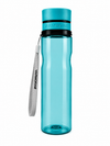 Blue Transparent Water Bottle with Carry Strap | Reusable Sports & Travel Bottle Customize