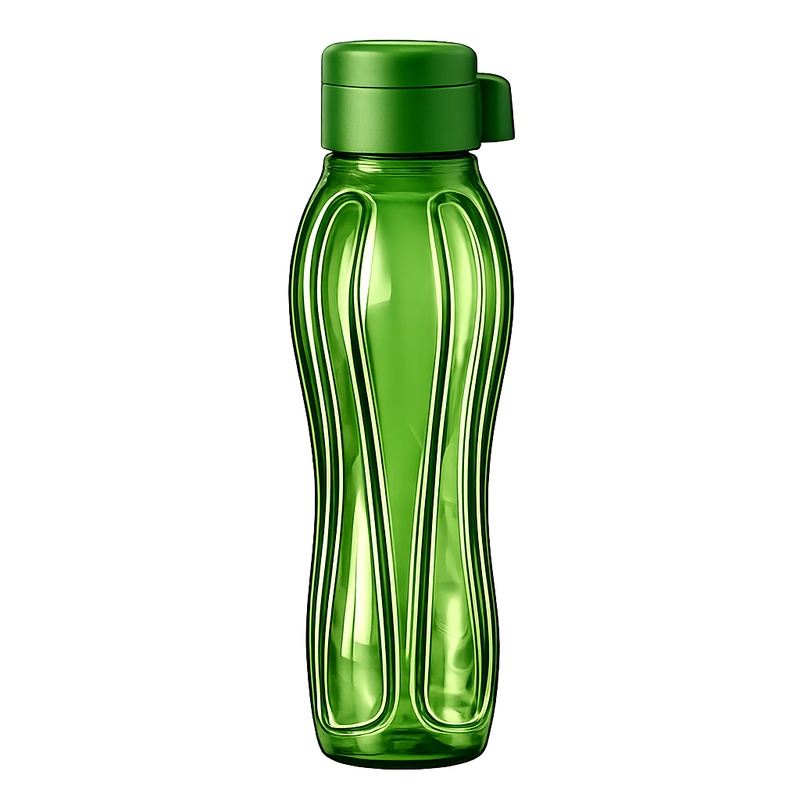 Tupperware 750ml Green Water Bottle - Leakproof Reusable Bottle for Travel & Gym