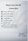 Monte Carlo Men's Grey Formal Shirt | Full Sleeve Cotton Blend Shirt