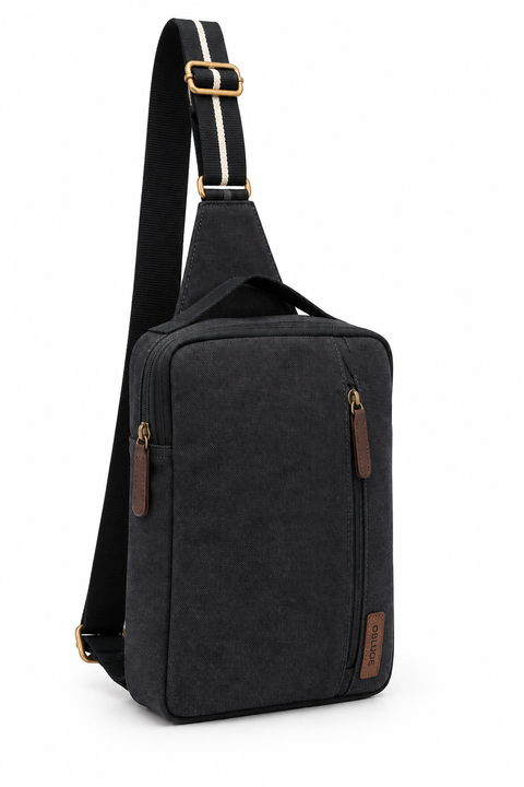 OBLIQUE KROSS Canvas Crossbody Sling Bag | Water Resistant Casual Shoulder Bag
