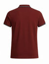 Maroon Tipping Polo T-Shirt — Contrast Tipping Collar
