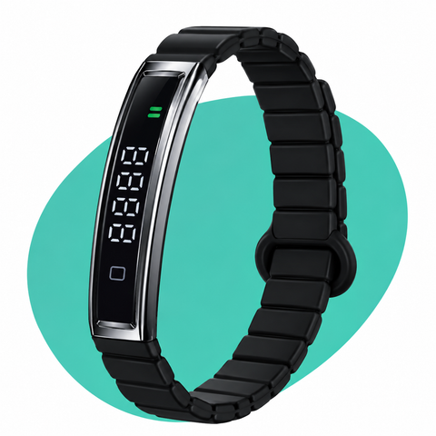 Pebble Arq Smart Bracelet PFB25 | Digital Display with Touch Controls, Heart Rate, SpO2 & HRV Monitoring