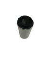 White Stainless Steel Travel Coffee Tumbler with Black Spill-Resistant Lid | Reusable Insulated Cup for Office & Corporate Gifting Customize