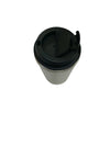 White Stainless Steel Travel Coffee Tumbler with Black Spill-Resistant Lid | Reusable Insulated Cup for Office & Corporate Gifting Customize