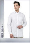 Monte Carlo Men's White Oxford Cotton Shirt | Full Sleeve Formal Shirt