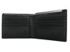 French Connection Genuine Leather Men's Bifold Wallet | Black Premium Leather Wallet with Contrast Stitching