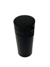 Black Flip-Top Travel Tumbler | Double Wall Insulated Stainless Steel Coffee Cup with Leak-Proof Lid