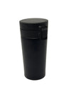 Black Flip-Top Travel Tumbler | Double Wall Insulated Stainless Steel Coffee Cup with Leak-Proof Lid
