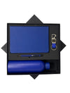 Blue Corporate Gift Set – Diary, Pen, Flask & Keychain | Premium Gift Box